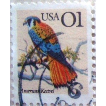 Imagem similar à do selo postal dos Estados Unidos de 1991 American Kestrel U