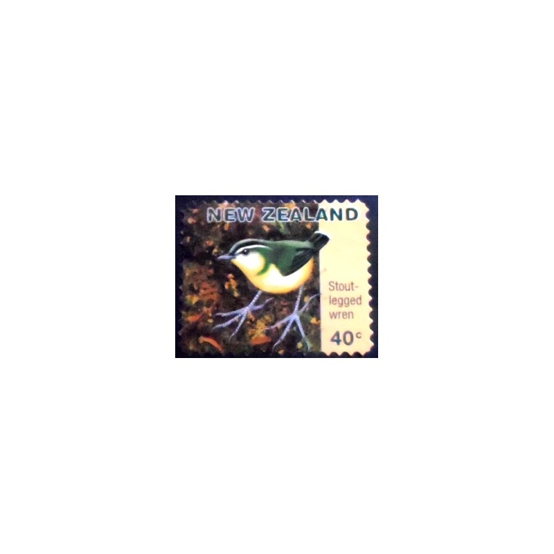 Imagem do selo postal da Nova Zelândia de 1996 Stout-legged U