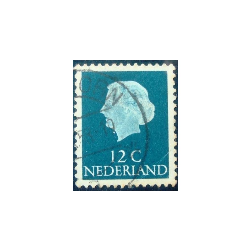 Imagem similar á do selo postal da Holanda de 1954 Queen Juliana