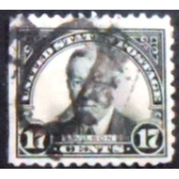 Imnagem do selo postal dos Estados Unidos de 1925 Woodrow Wilson