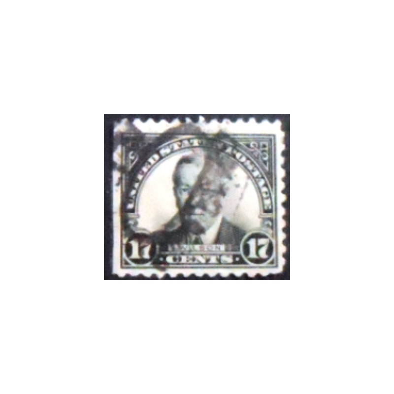 Imnagem do selo postal dos Estados Unidos de 1925 Woodrow Wilson