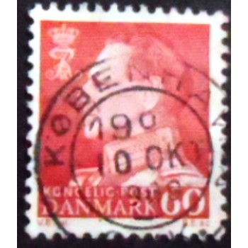 Imagem similar à do selo postal da Dinamarca de 1967 King Frederik IX