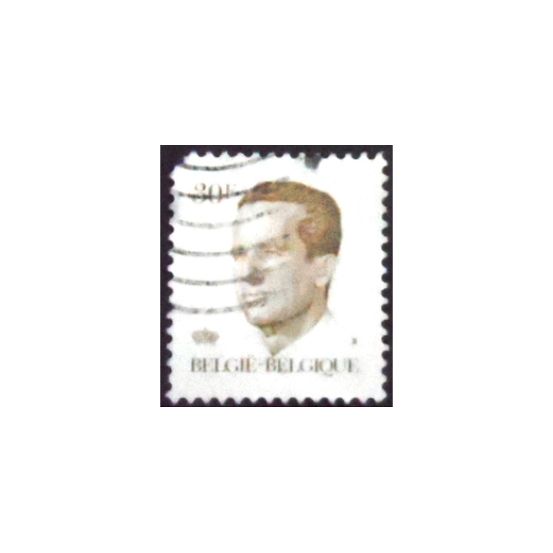 Imagem do selo postal da Bélgica de 1984 King Baudouin type Velghe 30