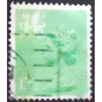 Imagem similar à do selo postal da Escócia de 1982 Queen Elizabeth II 12½