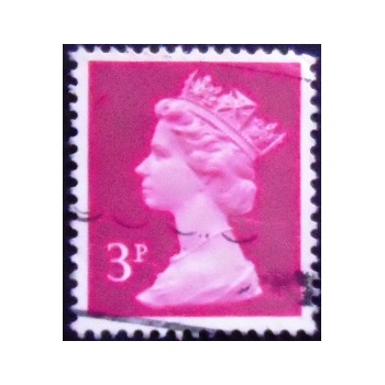 Imagem similar à do selo postal do Reino Unido de 1980 Queen Elizabeth II 3