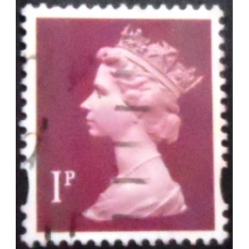 Imagem similar à do selo postal do Reino Unido de 1996 Queen Elizabeth II