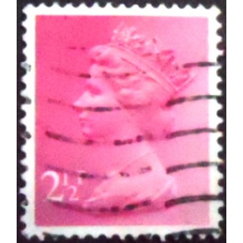 Imagem similar à do selo postal do Reino Unido de 1971 Queen Elizabeth II 2½ U