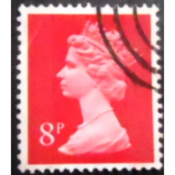 Imagem similar à do selo postal do Reino Unido de 1973 Queen Elizabeth II 8