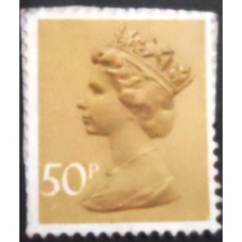 Imagem similar à do selo postal do Reino Unido de 1976 Queen Elizabeth II 11