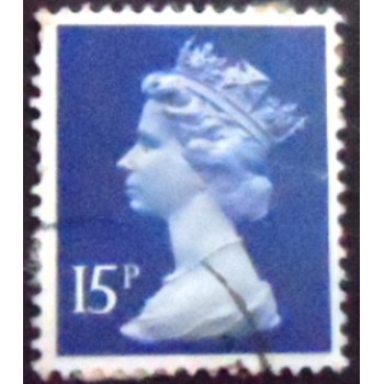 Imagem similar à do selo postal do Reino Unido de 1979 Queen Elizabeth II 15