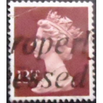 Imagem similar à do selo postal do Reino Unido de 1980 Queen Elizabeth II 13½