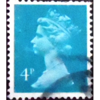 Imagem similar à do selo postal do Reino Unido de 1981 Queen Elizabeth II 4