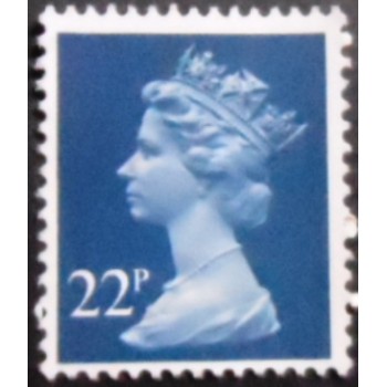 Imagem do selo postal do Reino Unido de 1980 Queen Elizabeth II 22