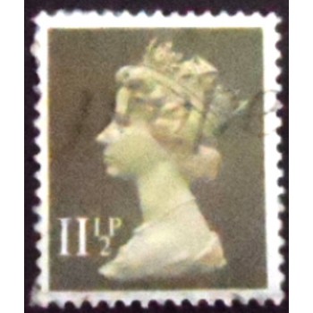 Imagem similar à do selo postal do Reino Unido de 1981 Queen Elizabeth II 11½