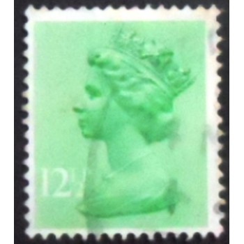 Imagem similar à do selo postal do Reino Unido de 1982 Queen Elizabeth II 12½ U