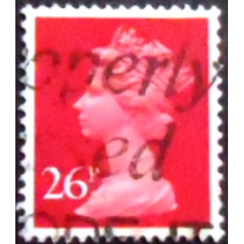 Imagem similar à do selo postal do Reino Unido de 1982 Queen Elizabeth II 26