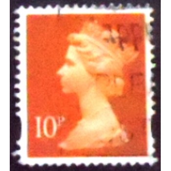 Imagem similar à do selo postal do Reino Unido de 1998 Queen Elizabeth II 10