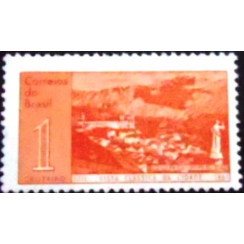 Imagem do selo postal do Brasil de 1961 Ouro Preto M