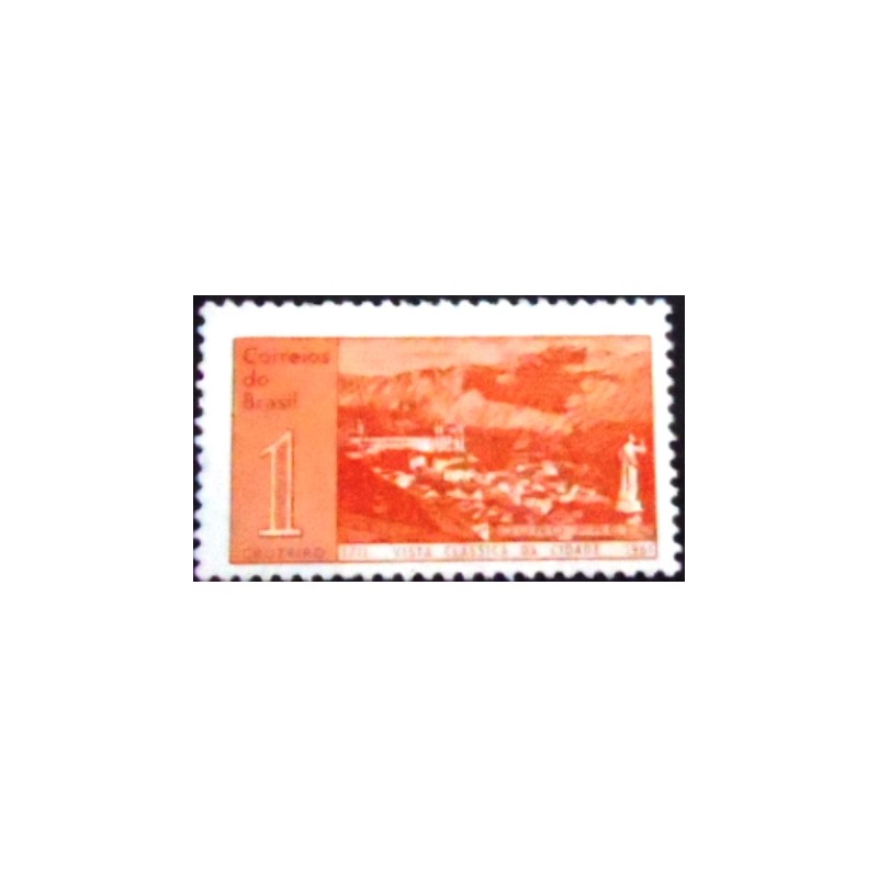 Imagem do selo postal do Brasil de 1961 Ouro Preto M