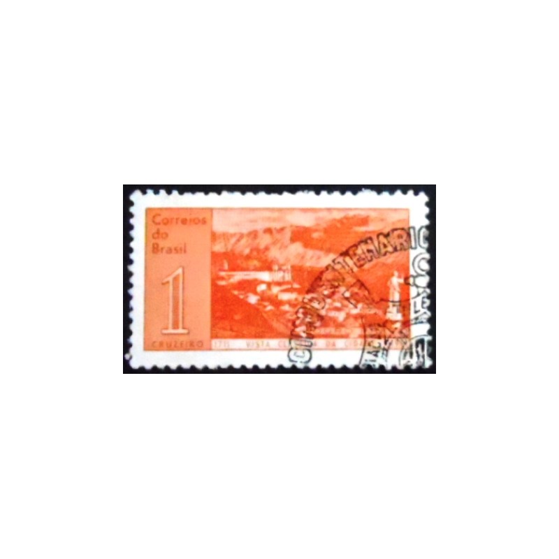 Imagem do selo postal do Brasil de 1961 Ouro Preto NCC