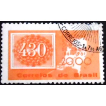 Imagem do selo postal do Brasil de 1981 Olho-de-Gato 430 MCC