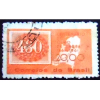 Imagem do selo postal do Brasil de 1981 Olho-de-Gato 430 U