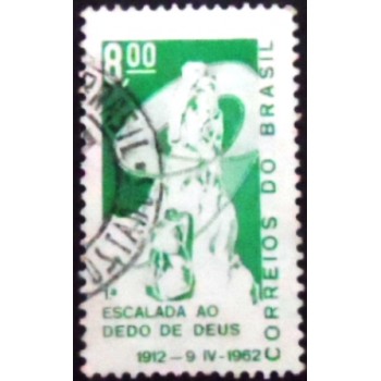 Imagem similar à do selo postal do Brasil de 1962 Dedo de Deus U