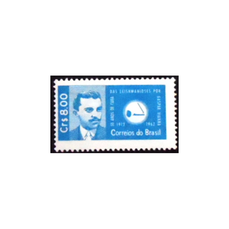 Selo postal do Brasil de 1962 Dr. Gaspar Viana M