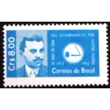 Selo postal do Brasil de 1962 Dr. Gaspar Viana N
