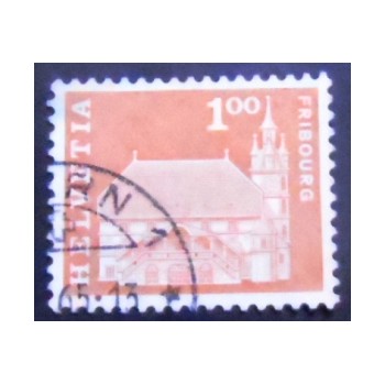 Selo postal da Suiça de 1960 Townhall X