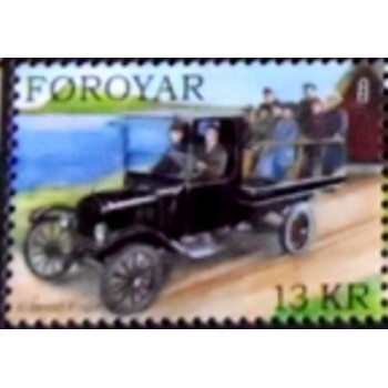 Selo postal das Ilhas Faroe de 2011 Ford TT truck