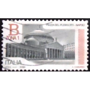 Selo postal da Itália de 2016 Piazza del Plebiscito