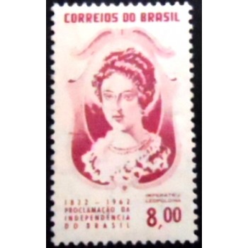 Selo postal do Brasil de 1962 Imperatriz Leopoldina M
