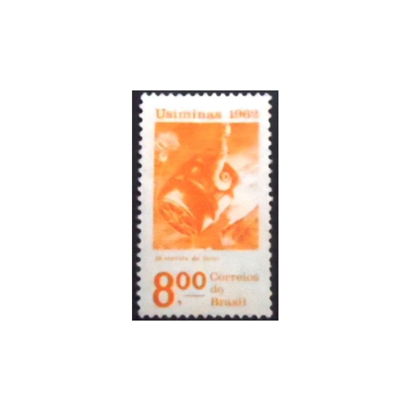 Selo postal Comemorativo do Brasil de 1962 Usiminas M