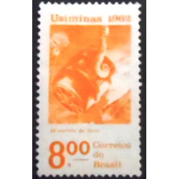 Selo postal Comemorativo do Brasil de 1962 Usiminas N