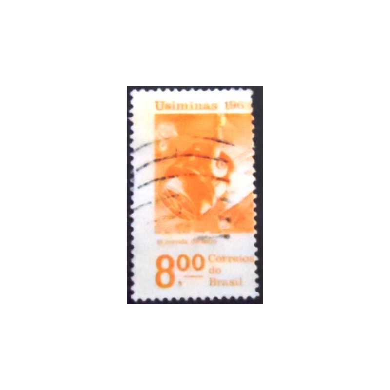 Imagem similar à do selo postal do Brasil de 1962 Usiminas U