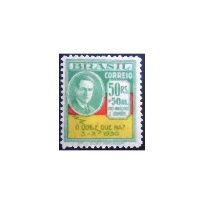 Selo postal do Brasil de 1931 Osvaldo Aranha N