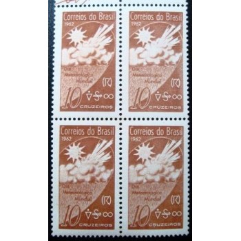 Quadra de selos postais do Brasil de 1962 Dia do Meteorológico M