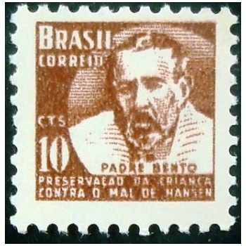 Selo postal do Brasil de 1962 Padre Bento H 8 M