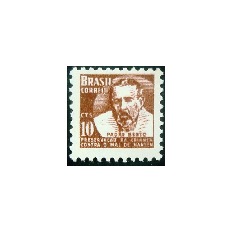 Selo postal do Brasil de 1962 Padre Bento H 8 N