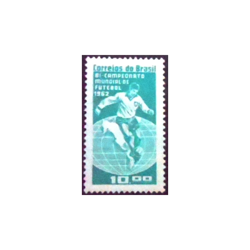 Selo postal do Brasil de 1963 Bicampeonato Futebol M