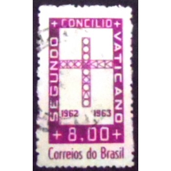 Imagem similar à do selo postal do Brasil de 1963 2º Concílio Vaticano U