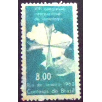 Imagem similar á do selo postal do Brasil de 1963 Leprologia U