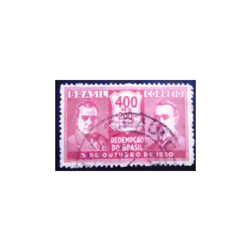 Imagem similar à do selo postal do Brasil de 1931 Getúlio Vargas e João  Pessoa 400 U