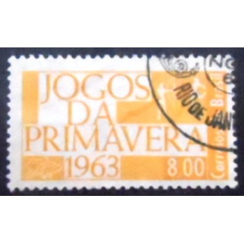 Selo postal do Brasil de 1963 Jogos da Primavera NCC