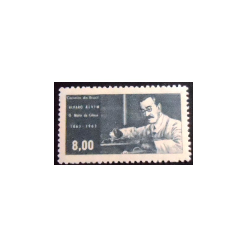 Selo postal do Brasil de 1963 Álvaro Alvim M