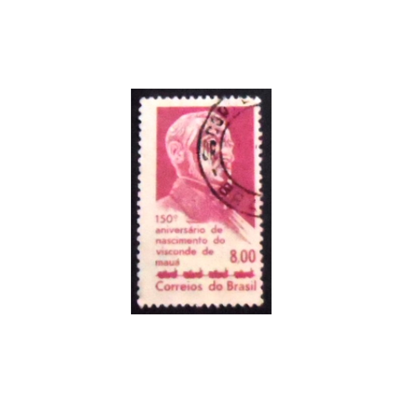 Selo postal do Brasil de 1963 Visconde de Mauá U