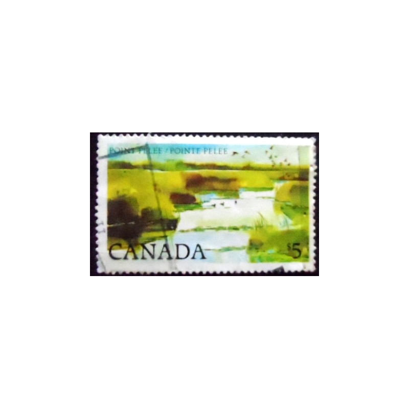 Selo postal do Canadá de 1983 Point Pelee