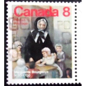 Selo postal do Canadá de 1975 Marguerite Bourgeoys