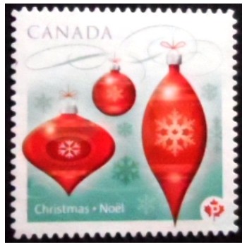 Selo postal do Canadá de 2010 Christmas Ornaments